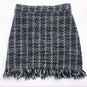 Tweed-like Mini Skirt